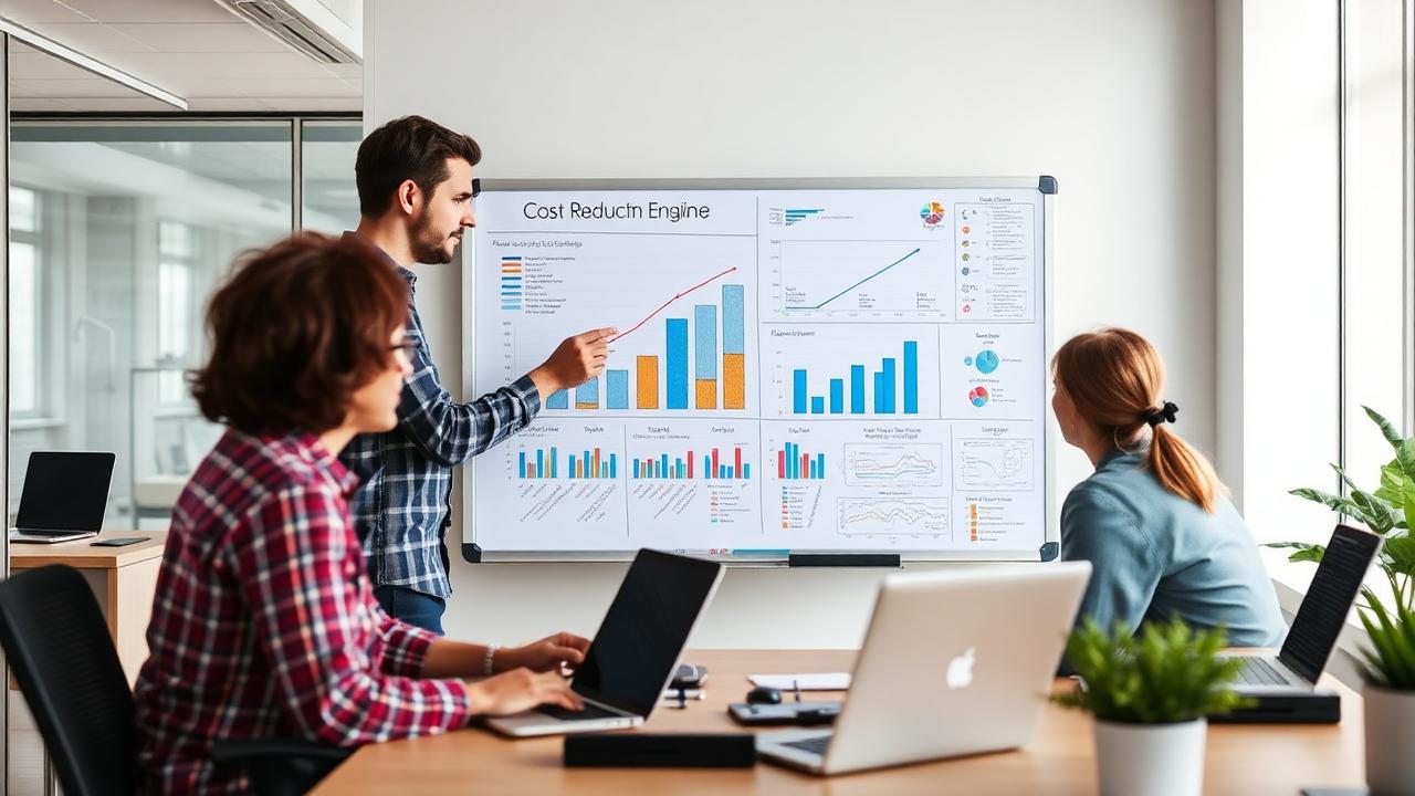 Equipo de IT analizando reducción de costes con nearshoring en LATAM